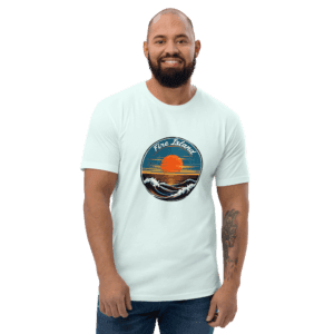 South/North Fork men’s shirt featuring a design inspired by Long Island’s forks, perfect for island explorers and nature lovers.