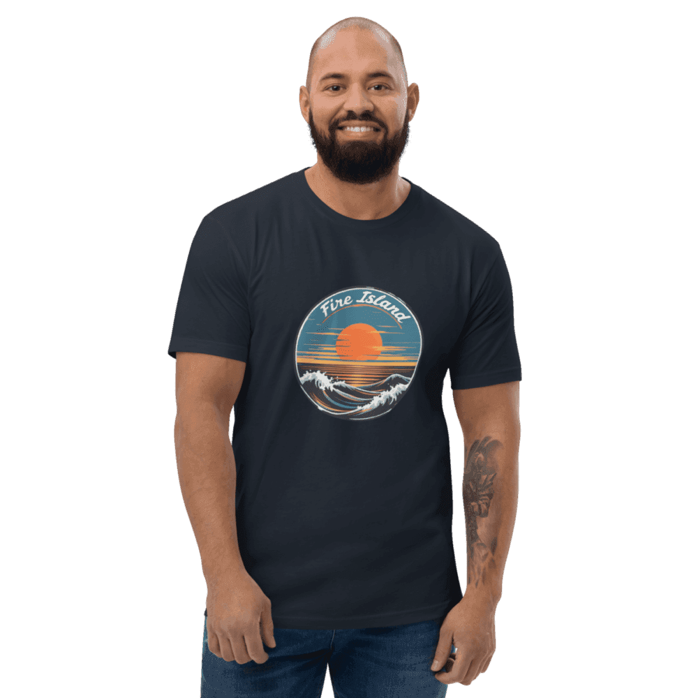 South/North Fork men’s shirt featuring a design inspired by Long Island’s forks, perfect for island explorers and nature lovers.