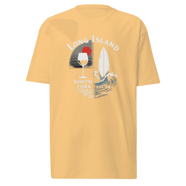 South/North Fork men’s shirt featuring a design celebrating Long Island’s forks, perfect for island explorers and nature lovers.