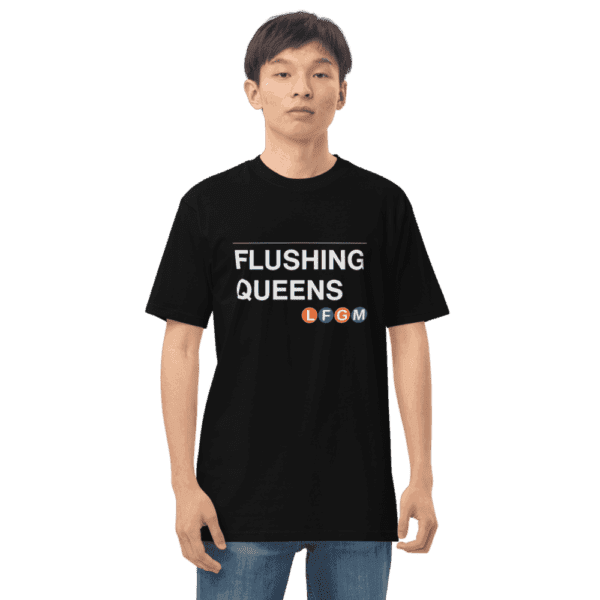 Flushing Queens LFGM Men's Shirt with bold Mets graphic