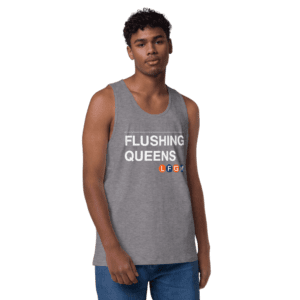 Flushing Queens LFGM Men's Tank with bold Mets graphic