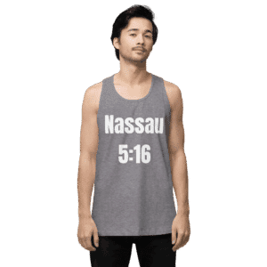 5:16 and 6:31 men's tank top, Long Island pride, premium cotton fashion.