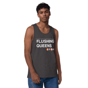 Flushing Queens LFGM Men's Tank with bold Mets graphic