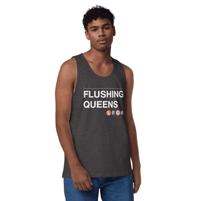 Flushing Queens LFGM Men's Tank with bold Mets graphic
