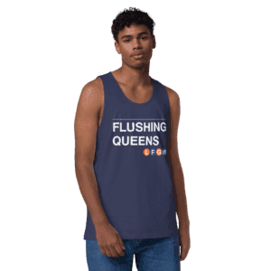 Flushing Queens LFGM Men's Tank with bold Mets graphic