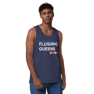 Flushing Queens LFGM Men's Tank with bold Mets graphic