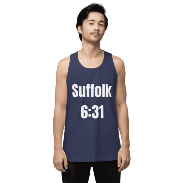 5:16 and 6:31 men's tank top, Long Island pride, premium cotton fashion.