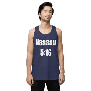 5:16 and 6:31 men's tank top, Long Island pride, premium cotton fashion.