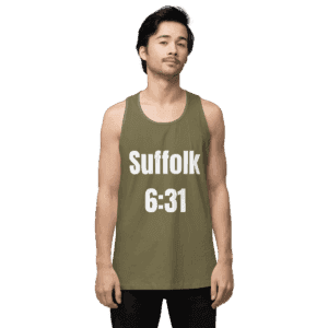 5:16 and 6:31 men's tank top, Long Island pride, premium cotton fashion.