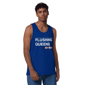 Flushing Queens LFGM Men's Tank with bold Mets graphic