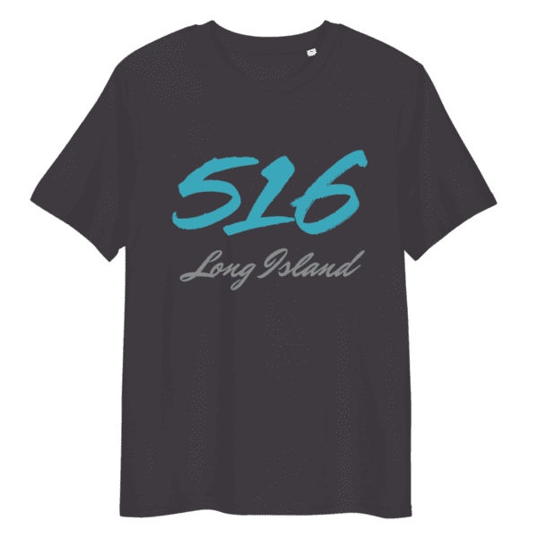 Shirt featuring the "516" area code design, symbolizing Long Island pride and local culture.