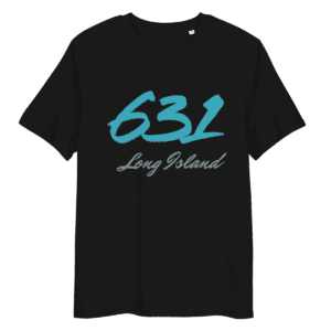 Shirt featuring the "631" area code design, representing Long Island pride and coastal living.