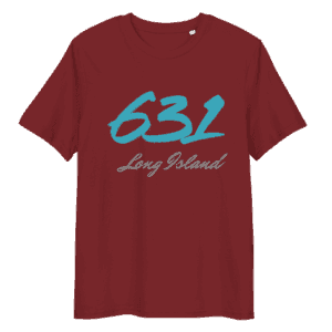 Shirt featuring the "631" area code design, representing Long Island pride and coastal living.