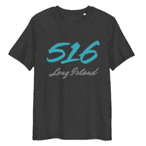 Shirt featuring the "516" area code design, symbolizing Long Island pride and local culture.