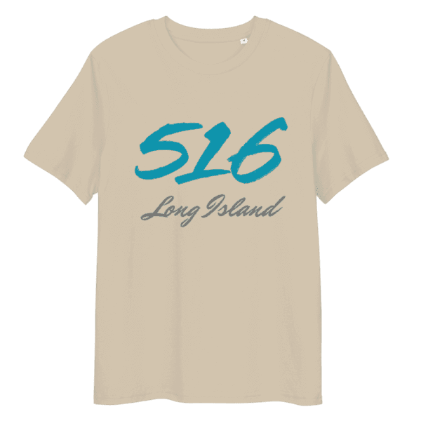 Shirt featuring the "516" area code design, symbolizing Long Island pride and local culture.