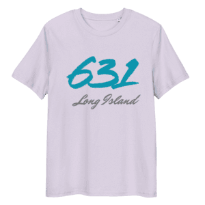 Shirt featuring the "631" area code design, representing Long Island pride and coastal living.