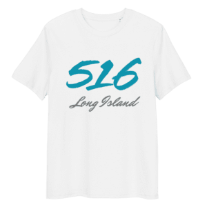 Shirt featuring the "516" area code design, symbolizing Long Island pride and local culture.