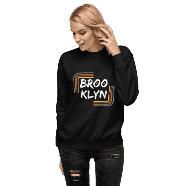 Sweatshirt featuring a bold "Brooklyn" design, capturing the essence of NYC pride and street style.