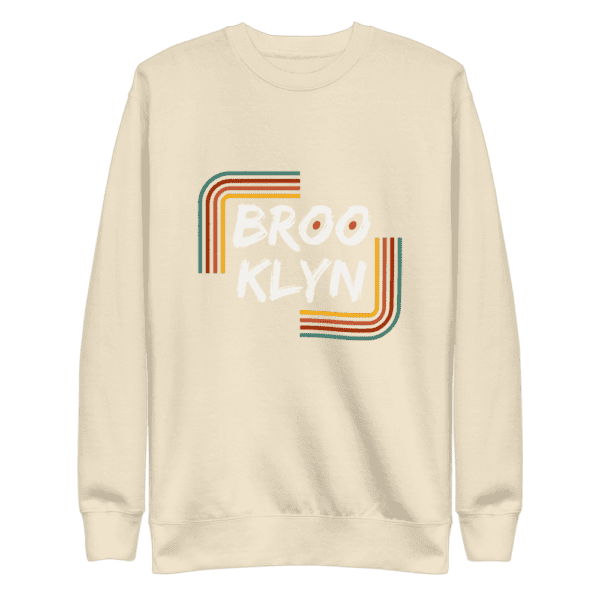 Sweatshirt featuring a bold "Brooklyn" design, capturing the essence of NYC pride and street style.
