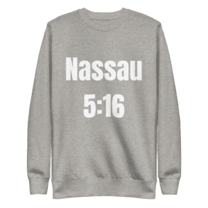 Nassau 5:16 shirt with Stone Cold WWE design, Long Island pride, men's fashion.