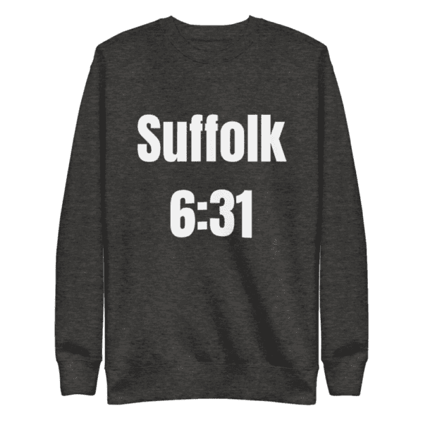 Suffolk 6:31 sweatshirt, Long Island pride, unisex fashion.