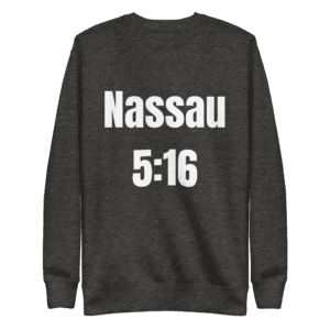 Nassau 5:16 shirt with Stone Cold WWE design, Long Island pride, men's fashion.