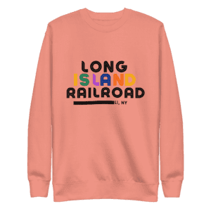 LIRR unisex hoodie with Long Island Railroad logo, perfect for commuters and NYC transit lovers.