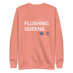 Flushing Queens LFGM Sweatshirt with bold Mets design