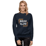 Home Sweatshirt featuring a bold "Brooklyn" design, capturing the essence of NYC pride and street style.