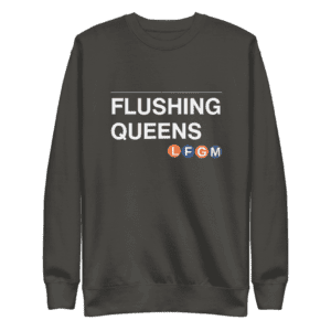 Flushing Queens LFGM Sweatshirt with bold Mets design