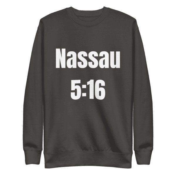 Nassau 5:16 shirt with Stone Cold WWE design, Long Island pride, men's fashion.