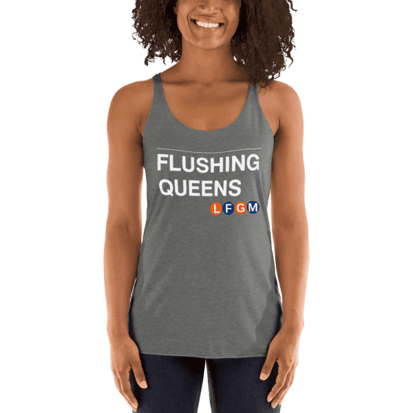 Flushing Queens LFGM Women's Tank with bold Mets graphic
