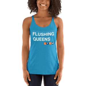 Flushing Queens LFGM Women's Tank with bold Mets graphic