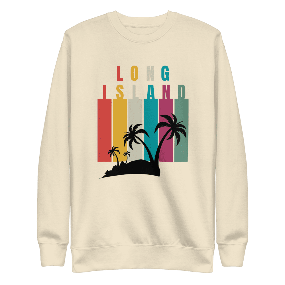 Long Island shirt, Long Island sweatshirt, Long Island apparel for men and women, premium casual wear, local pride clothing, Long Island pride design